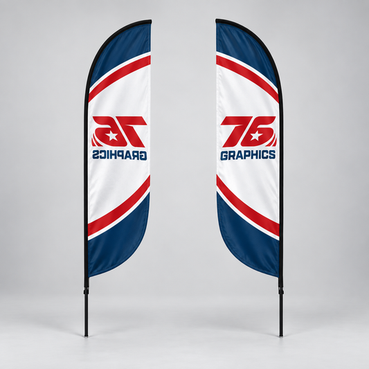 Feather Convex Flag
